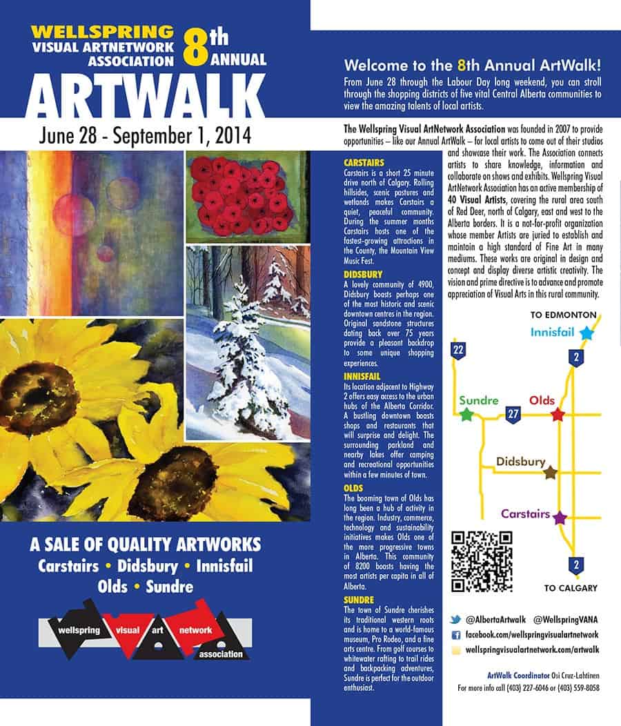 ArtWalk Map Cover 2014