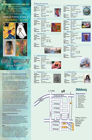 ArtWalk 2009 Map Front