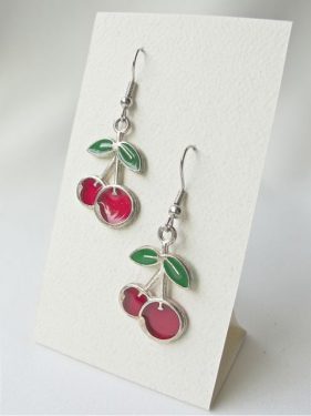 Cherries and Leaves